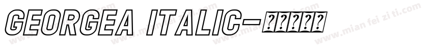 GEORGEA Italic字体转换